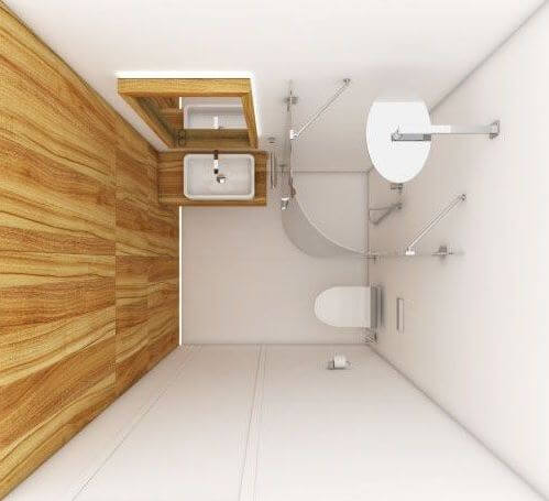 thiết kế nhà vệ sinh siêu nhỏ